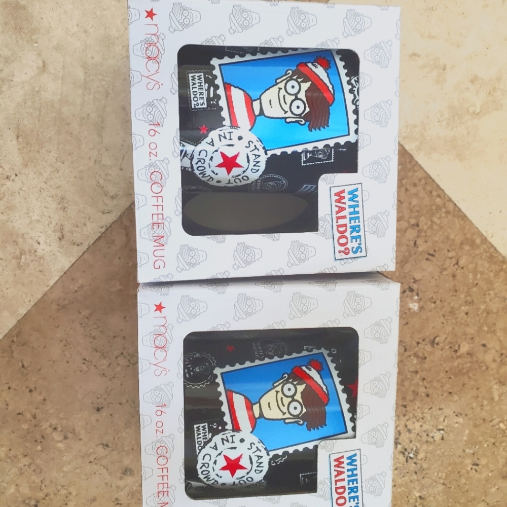 Where's Waldo 2 mugs for a couple limited addition